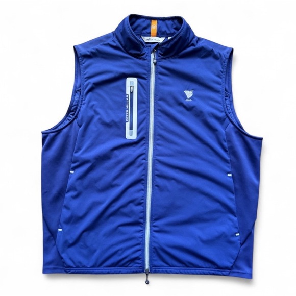 Peter Millar Other - Peter Millar Hyperlight Fuse Hybrid Full Zip Golf Vest Men's XL Blue Performance